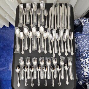 Stainless Steel Korea Flatware - 48 pcs. NWOT (Vintage 1970's)